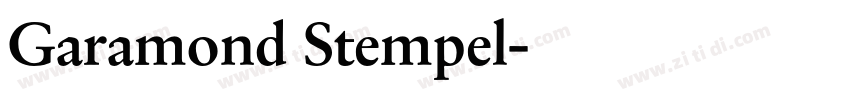 Garamond Stempel字体转换